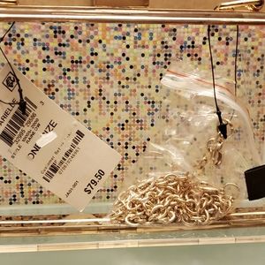 I.N.C Arielle Rainbow Sparkle Box Clutch